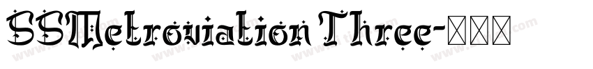 SSMetroviation Three字体转换
